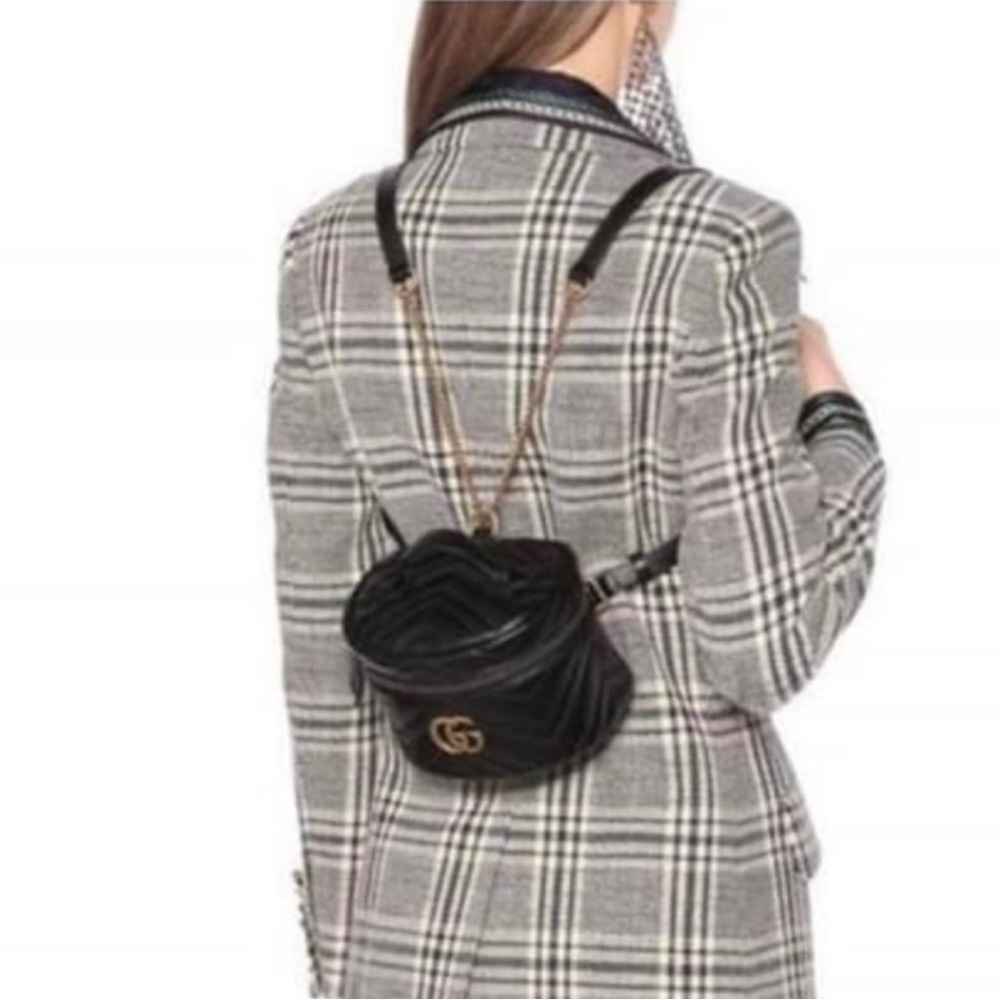 🖤💛 Gucci GG Marmont Matelasse Mini Backpack💛🖤 - Picture 15 of 15